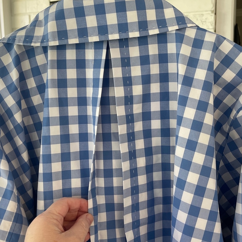 St. John's Bay Blue and White Plaid Blazer - Picture 11 of 16